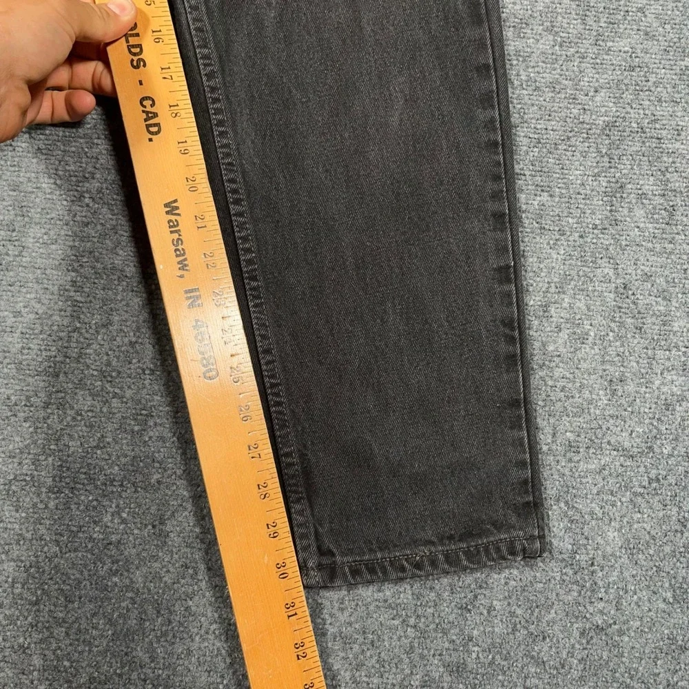 VTG Levi's 550 Relaxed Fit Tapered Leg Jeans Mens 31x31 Black Made‎ In USA Faded